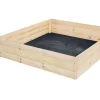 Viking Choice Plantningsbænke^Kompakt 80x80x30 cm Fyrretræs Højbed med Agro-Textil Bund for Sundt Liv