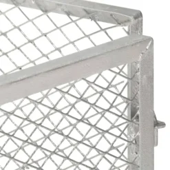Clearance Kompostbeholder i galvaniseret jern - Robust lugtfri opbevaring | Størrelse: 85x85x70 cm Kompostering