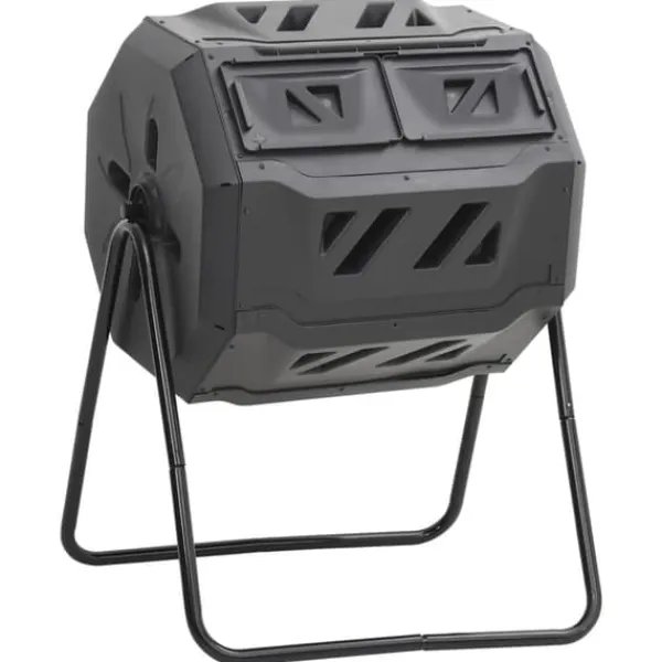 New Kompostbeholder til have 73x64x95 cm 160 l sort - Kompostbeholder - Kompostbeholdere - Home & Living Kompostering