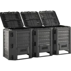 Kompostering^Kompostbeholdere - Living kompostbeholder 1200 l sort
