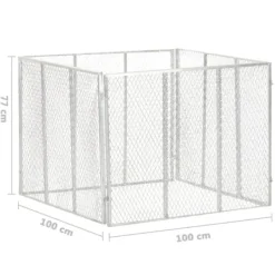 Sale Kompostbeholdere - Living kompostbeholder 100x100x77 cm galvaniseret jern Kompostering