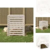 Kompostbeholdere - Living kompostbeholder 82,5x82,5x99,5 cm massivt fyrretræ hvid Kompostering
