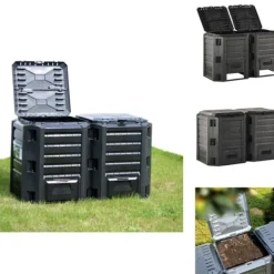 Kompostering^Kompostbeholdere - Living kompostbeholder 800 l sort