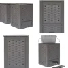 Online Kompostbeholdere 2 stk. 60 x 60 x 83 cm 600 l brun - Kompostbeholder Til Haven - Kompostbeholdere Til Haven - Home & Living Kompostering