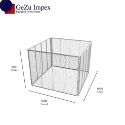 Hot Kompostgitter 100x100x80 cm, 12 stk Kompostering