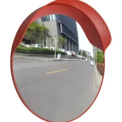 Sikkerhedsspejle^Konvekst trafikspejl i PC plast til udendørs brug | Diameter: 60 cm | Farve: Orange