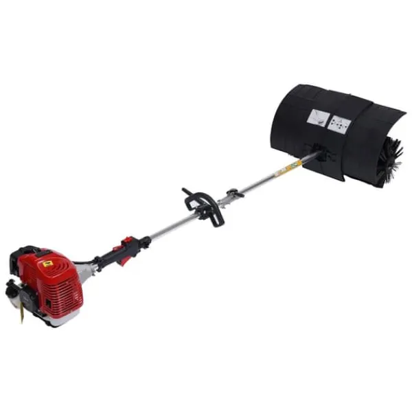 New Kraftig håndholdt børstemaskine, 52 cc 1,25 kW, benzindrevet, rød, til indkørsel, kunstgræs, sne og blade Havemaskiner