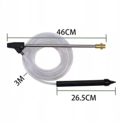 Kärcher K2-K7 messingtilslutning sandblæsningssæt keramisk dyse 3m slangelanse 460mm Havemaskiner
