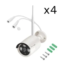Sikkerhedsmonitorer & Videokameraer^Kruger & Matz Connect C210 Tuya WiFi overvågningssæt