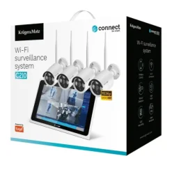 Sikkerhedsmonitorer & Videokameraer^Kruger & Matz Connect C210 Tuya WiFi overvågningssæt