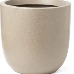 Krukker & Plantebeholdere^Kulblomkruka - CAPI EUROPE - WASTE SMOOTH NL - 35 x 34 cm - Terrazzo beige