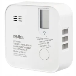 Røg- & Kulmonoxiddetektorer^Kulilte detektor sensor WiFi TUYA CTW-10 GARDI Zamel app