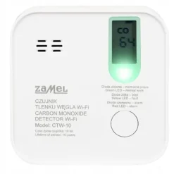 Røg- & Kulmonoxiddetektorer^Kulilte detektor sensor WiFi TUYA CTW-10 GARDI Zamel app
