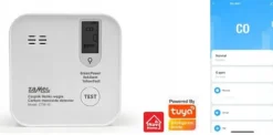 Røg- & Kulmonoxiddetektorer^Kulilte detektor sensor WiFi TUYA CTW-10 GARDI Zamel app