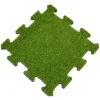 Discount Kunstgræs Gummiflise 30mm - Puzzle System Midterstykke Havedekorationer