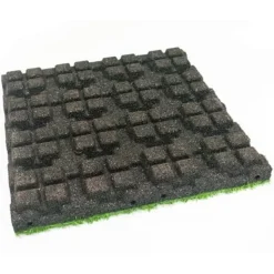 Online Kunstgræsflise i gummi 55 mm - 50x50 cm Havedekorationer