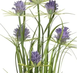 Online Kunstig blomst I HAVE H70cm, lilla krysantemum, græs med potte Blomster