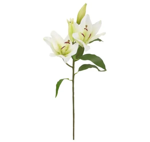 Blomster^Kunstig blomst I HAVE H75cm, hvid lilje