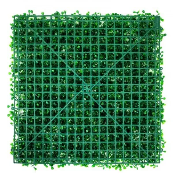 Best Kunstig buksbom panel, 25x25x4 cm, grøn, PE materiale Havedekorationer