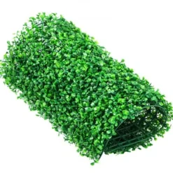 Hot Kunstig buksbomplade, 25x25x4 cm, Grøn, PE-materiale Havedekorationer