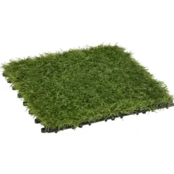 Sale Kunstig flora - Living kunstgræsfliser 11 stk. 30x30 cm grøn Havedekorationer