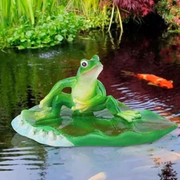 Havedekorationer^Kunstig Flydende Vandblomst Animal Pond til Hjem og Festdekoration og Ferie
