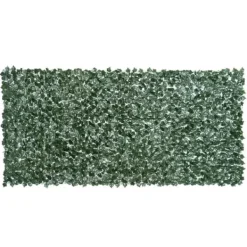 Havedekorationer^Kunstig hæk 300x150 cm, mørkegrøn, afskærmning til have & balkon