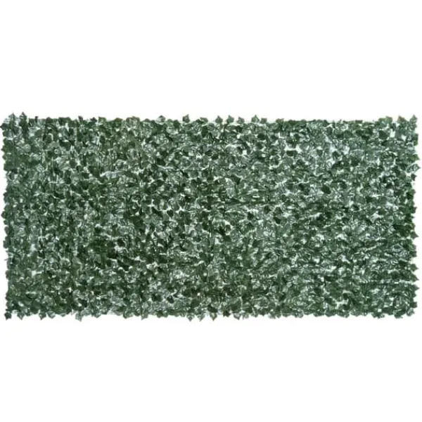 Havedekorationer^Kunstig hæk 300x150 cm, mørkegrøn, afskærmning til have & balkon
