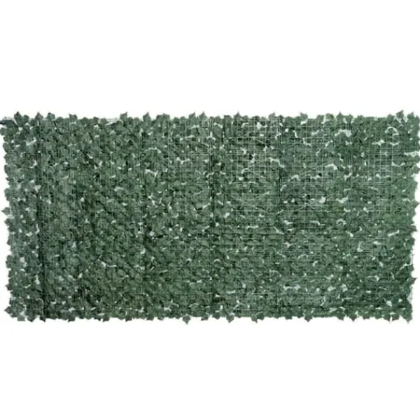 Havedekorationer^Kunstig hæk 300x150 cm, mørkegrøn, afskærmning til have & balkon