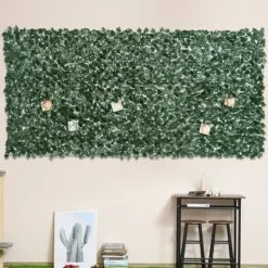 Sale Kunstig hæk 300x150 cm, mørkegrøn, afskærmning til have & balkon Havedekorationer