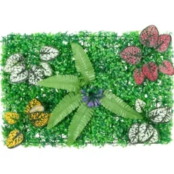 Clearance Kunstige hække - 24 stk. 40x60 cm | Farve: Grøn Havedekorationer
