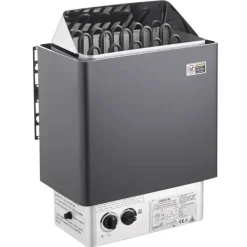Sauna^8KW Elektrisk Saunaovne, Indbygget Styring, Ideel til 8-12 m³ Hjemmespa, Energibesparende, Hurtig Opvarmning
