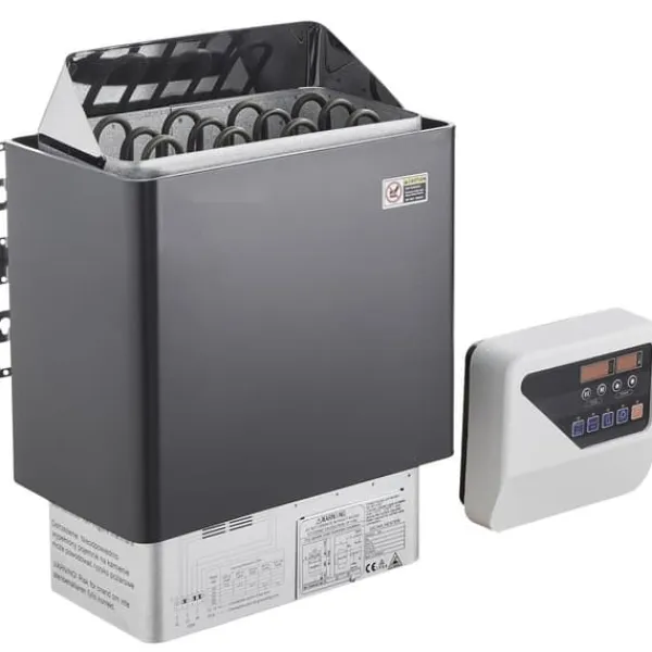 Sauna^6KW Elektrisk Saunavarmer, Digital Controller, Ideel til 5-9 m³ Home Spa, effektiv opvarmning, energieffektivisering