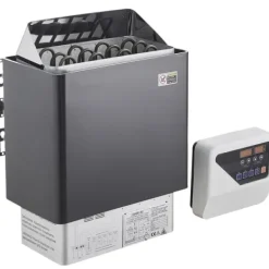 Sauna^6KW Elektrisk Saunavarmer, Digital Controller, Ideel til 5-9 m³ Home Spa, effektiv opvarmning, energieffektivisering