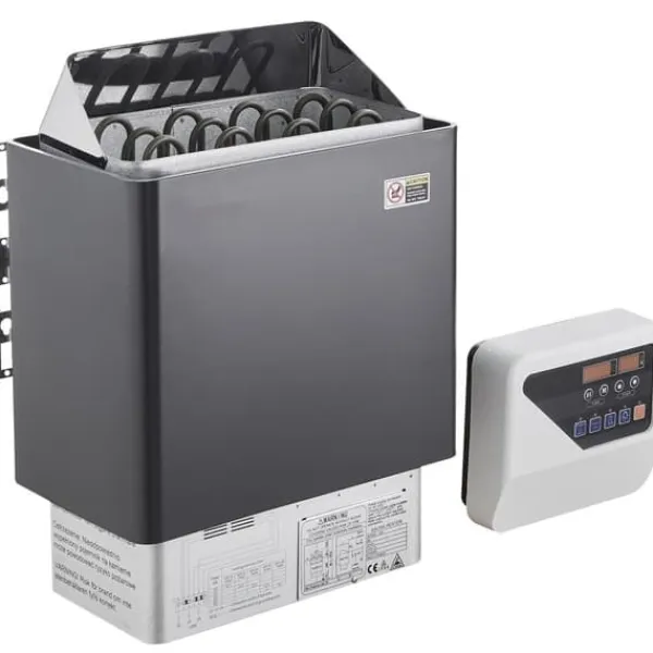 Sauna^6KW Elektrisk Saunavarmer, Digital Controller, Ideel til 5-9 m³ Home Spa, effektiv opvarmning, energieffektivisering