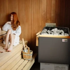 Best 8KW Elektrisk Saunavarmer, Digital Controller, Til 8-12 m³, Ideel til hjemme spa, Effektiv og energieffektiv varmeenhed Sauna