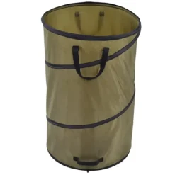 Havekurve^113L hopfällbar papperskorg 30 gallon återvinning stor lövsoppåse med handtag för trädgårdscamping
