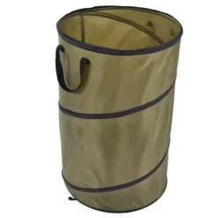 Havekurve^113L hopfällbar papperskorg 30 gallon återvinning stor lövsoppåse med handtag för trädgårdscamping