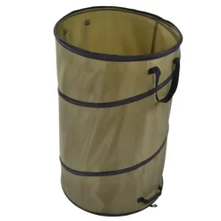 Havekurve^113L hopfällbar papperskorg 30 gallon återvinning stor lövsoppåse med handtag för trädgårdscamping