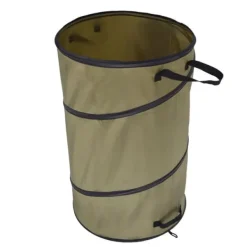 Havekurve^113L hopfällbar papperskorg 30 gallon återvinning stor lövsoppåse med handtag för trädgårdscamping