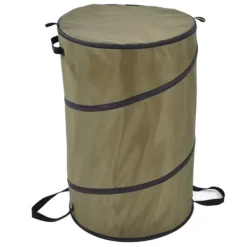 Havekurve^113L hopfällbar papperskorg 30 gallon återvinning stor lövsoppåse med handtag för trädgårdscamping