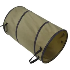 Havekurve^113L hopfällbar papperskorg 30 gallon återvinning stor lövsoppåse med handtag för trädgårdscamping