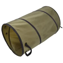 Havekurve^113L hopfällbar papperskorg 30 gallon återvinning stor lövsoppåse med handtag för trädgårdscamping