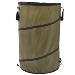 Havekurve^113L hopfällbar papperskorg 30 gallon återvinning stor lövsoppåse med handtag för trädgårdscamping