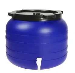 Best 100L RUND PLASTIKTØNDE MED HÅN - SU-B-100L+KR Regntønder