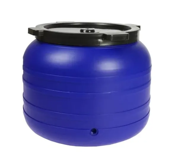 Best 100L RUND PLASTIKTØNDE MED HÅN - SU-B-100L+KR Regntønder
