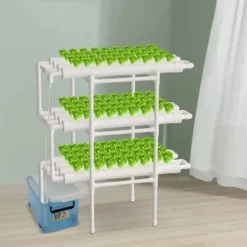 Online 3-lags hydroponisk system, 108 plantepladser, vandbesparende design, nem at samle Kit Til Plante- & Urtedyrkning