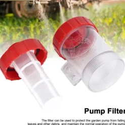 Vanding^Landbrugs-i-ledningsnetfilter til højflowvandpumpe, transparent filter (2,5 cm)