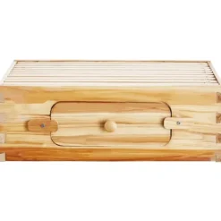 Til Fugle & Småvildt^Langstroth Medium Biavl Kittet, 10 Rammer, Akryl Biavlsvinduer, Holdbar Konstruktion, Let at Montere