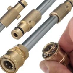 Havemaskiner^Lanse/adapter (1/4QRC-Gerni) Bajonet til tilslutning af tilbehør med 1/4" lynkobling til Nilfisk/Gerni/Husqvarna/Sthil-serien